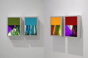 light and colour, 4 aluminium light boxes and slide, gallery bernd a. lausberg, toronto, 2008