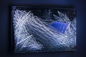 fractal, metal mirror plexiglas led’s light, bildrecht, vienna, 2015