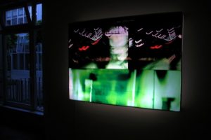 tv-shot, slide light box sewn from foil, backfabrik berlin, germany, with patrick heide contemporary, 2003